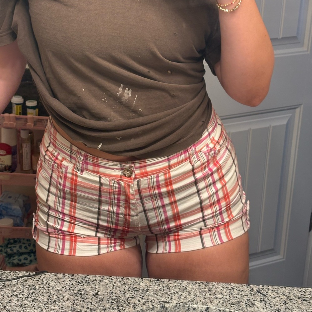 Colorful Plaid Short Shorts- Women’s 12